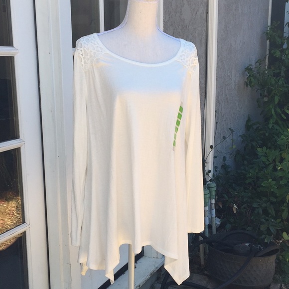 JohnPaulRichard Tops - Lightweight Long Sleeve Crinkle Knit Blouse